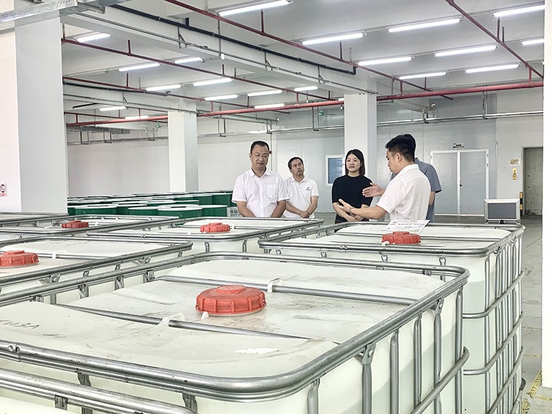 政企连心·共促发展|东莞市东城区政府领导莅临美狮贵宾会新材参观指导
